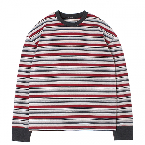 Oversized stripe T-shirts(RED)