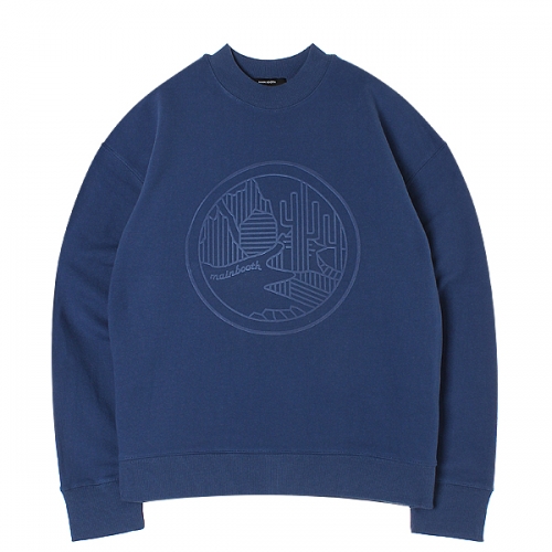 Stamp Sweatshirt(BLUE)