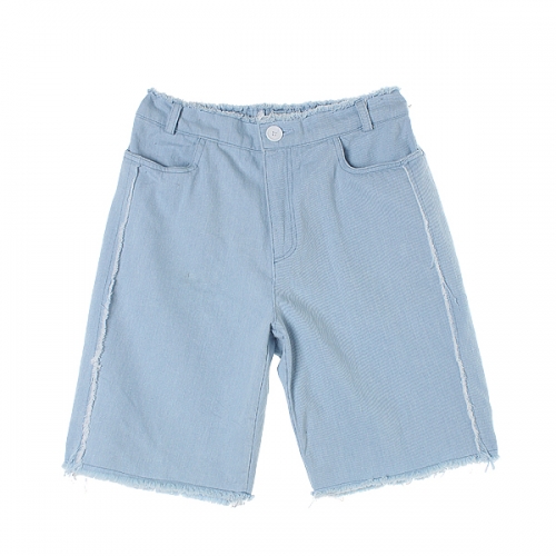 Glitch Denim Short Pants(LIGHT BLUE)