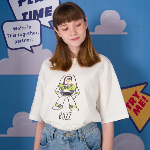 Toy Story T-shirt(BUZZ WHITE)