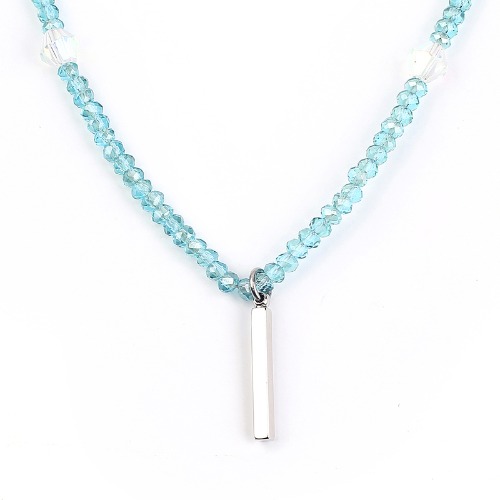 Beads Necklace(LIGHT BLUE)