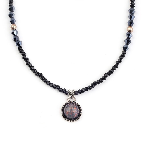 Beads Necklace(BLACK)