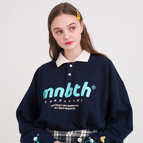 MNBTH Collar T-shirt(NAVY)