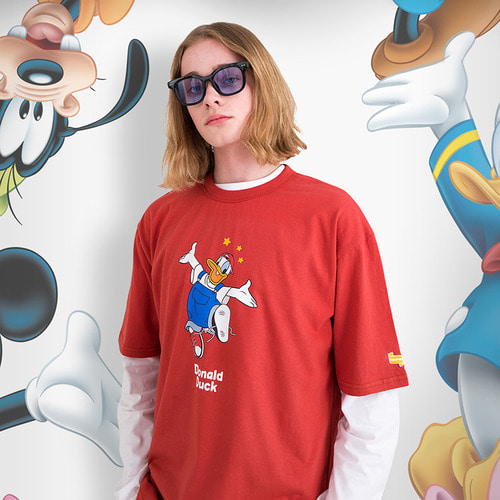Mickey Mouse Family T-shirt(RED)