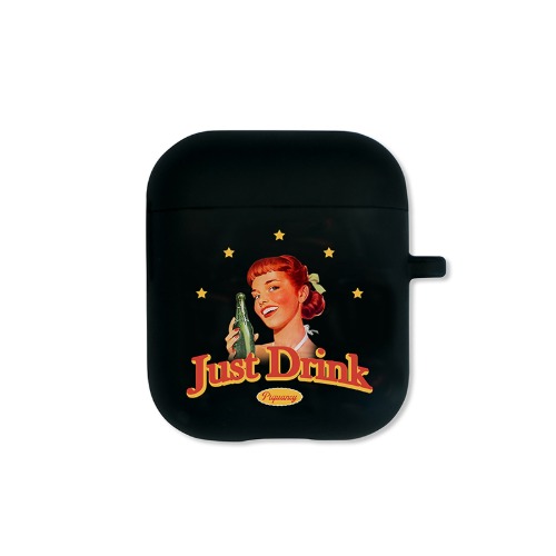 Just Drink Airpods Case(BLACK)