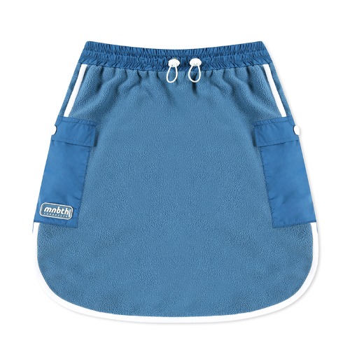 Popcorn Fleece Skirt(BLUE)