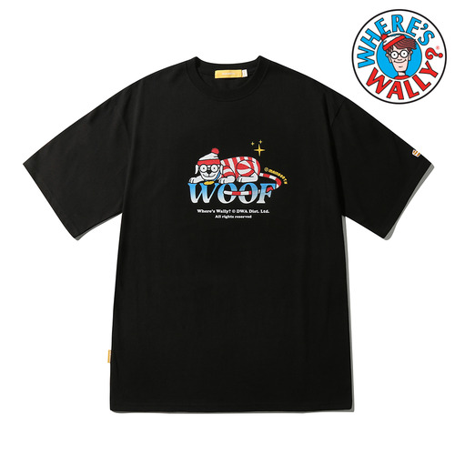 [MNBTH x Where is Wally?] Woof T-shirt(BLACK)