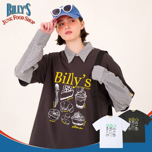 Billy&#039;s Cooking Book T-shirt(CHARCOAL)