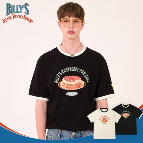[5/26 예약배송]Billy&#039;s Raspberry T-shirt(BLACK)