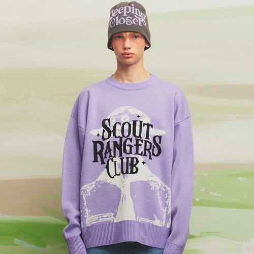 [8/25 예약배송]Scout Rangers Sweater(LAVENDER)
