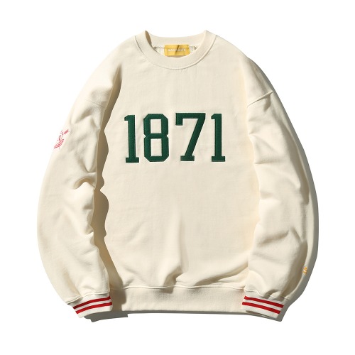 1871 Numbering Sweatshirt(CREAM)