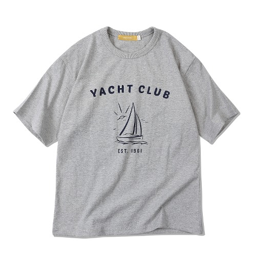 Yacht Club T-shirt(GRAY)