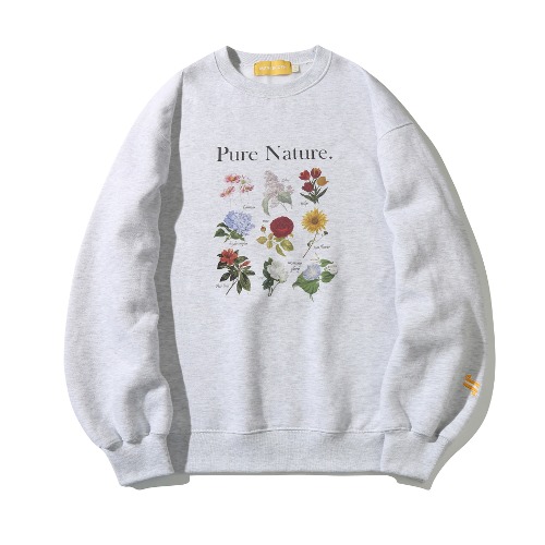 Flower Dictionary Sweatshirt(CLOUD GRAY)