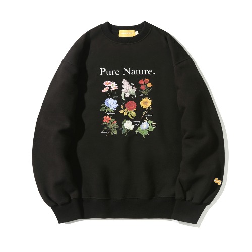 Flower Dictionary Sweatshirt(JET BLACK)