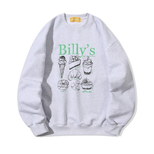 Billy&#039;s Cooking Book Sweatshirt(CLOUD GRAY)
