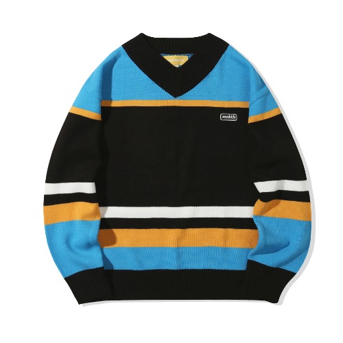 Billy&#039;s V-Neck Sweater(BLUE)