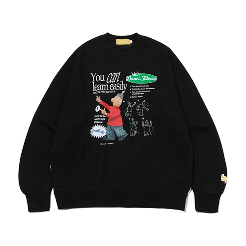 [Pat&amp;Mat] Tutorial Sweatshirt(BLACK)
