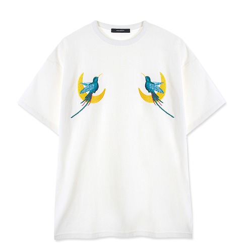 Bird Moon T-Shirt(WHITE)