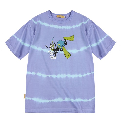 Mickey Mouse Tie-dye T-shirt(PURPLE)