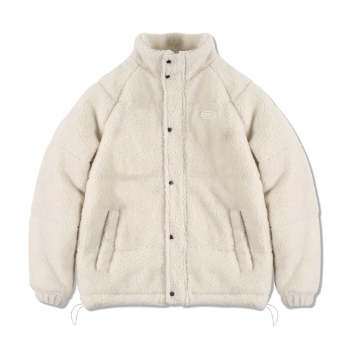 Fleece Puffer Jacket(LIGHT BEIGE)