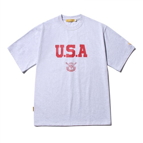 USA T-shirt(1% MELANGE)