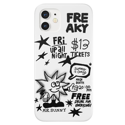 Freaky Doodle Phone Case(WHITE)