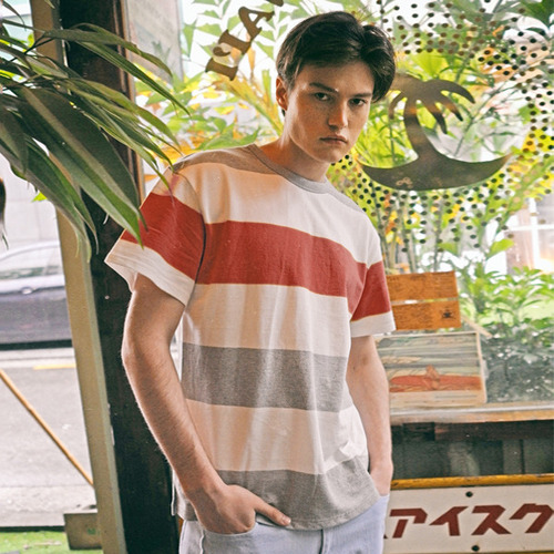 Easter Stripe T-shirt(RED)