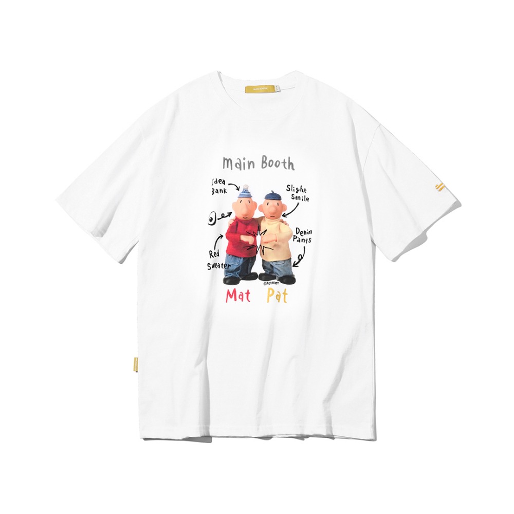 [5/16 출고예정] [Pat&amp;Mat] QnA T-shirt(WHITE)