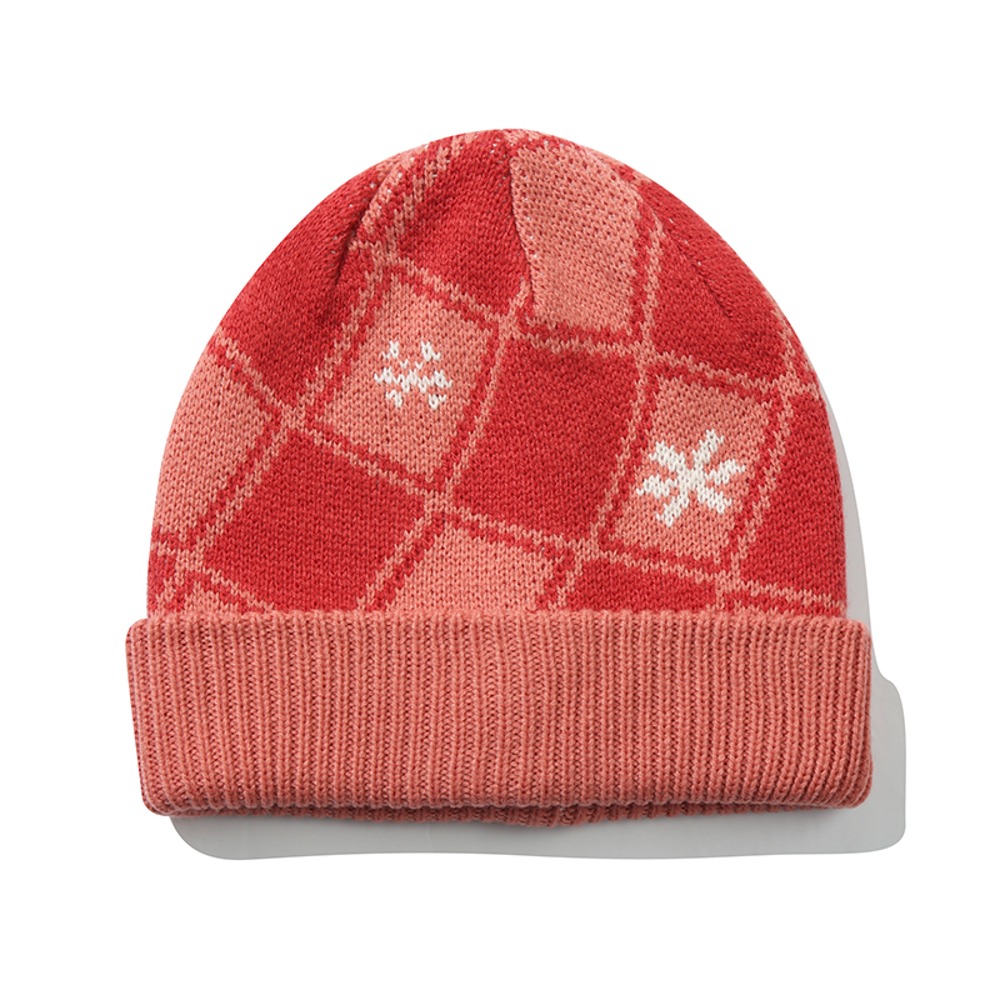[Where is Wally?] Checkerboard Beanie(RED)