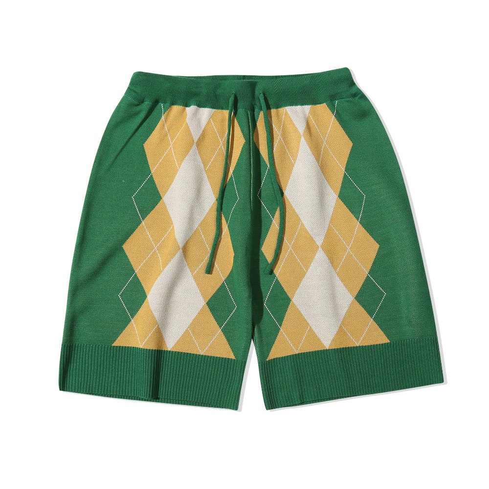 Billy&#039;s Argyle Knit Shorts(GREEN)
