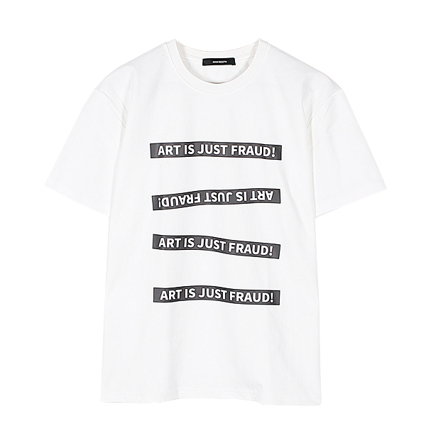 Unbalance Patch T-shirt(WHITE)